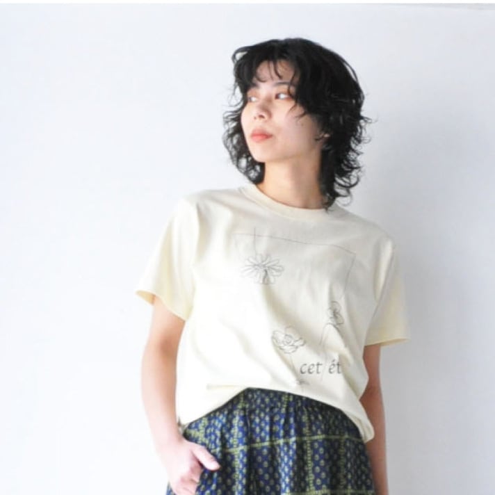 denicher】Tシャツ｜6.2oz 線画プリント | LEI select shop