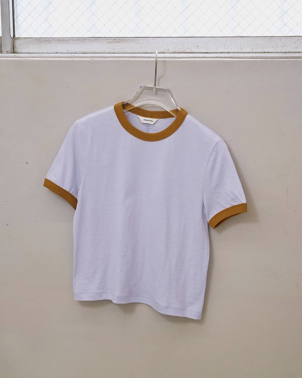 TODAYFUL(トゥデイフル) Compact Ringer Tee | サウスオレンジ｜メンズ
