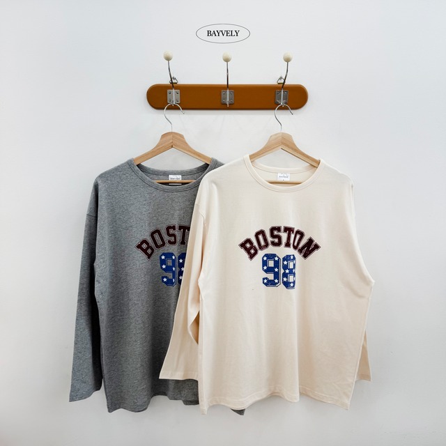 【mom size】boston tee【BAYVELY】※9月中旬発送予定