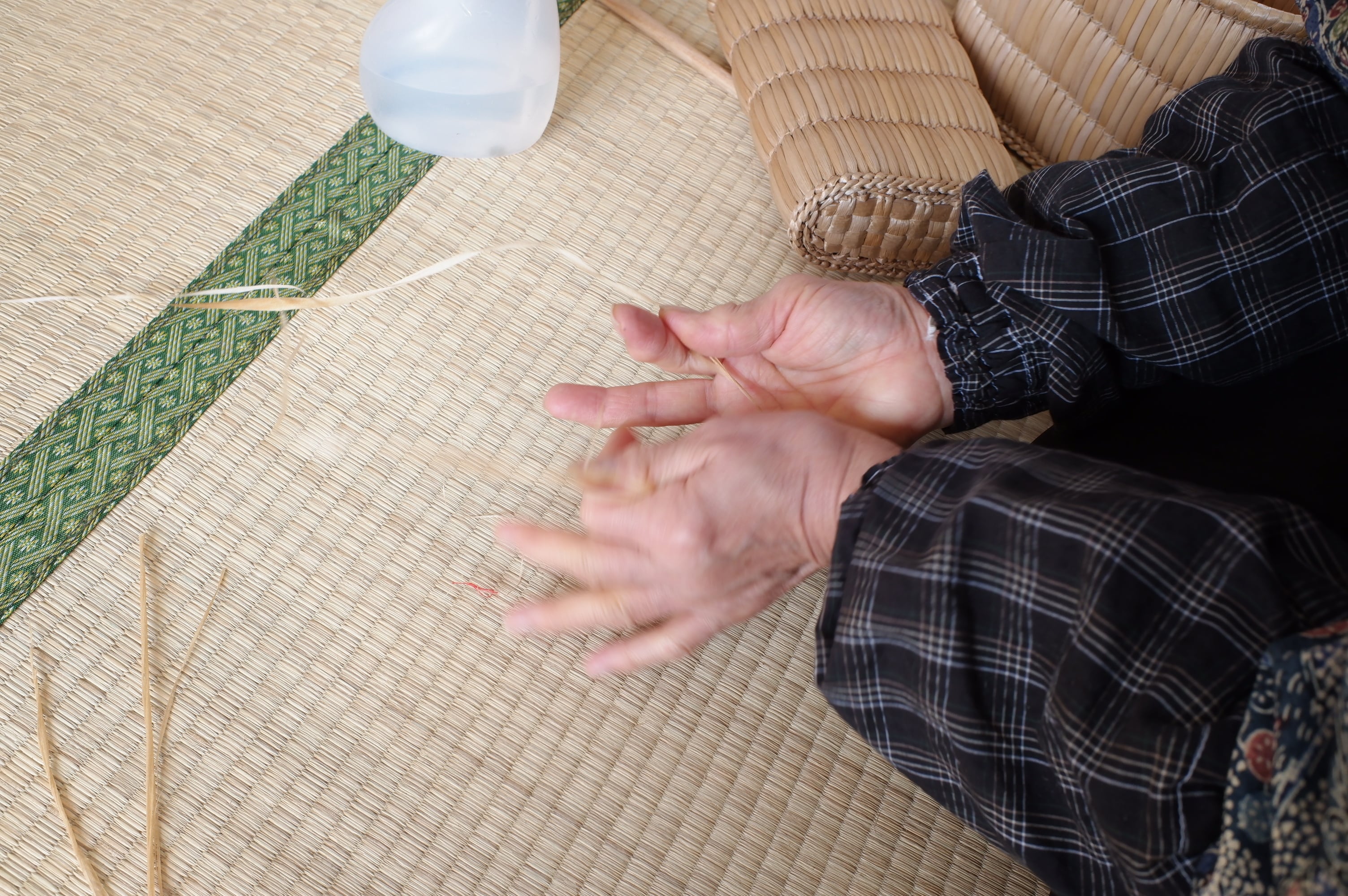 蒜山がま細工 手提げ ミニ | 木琴堂