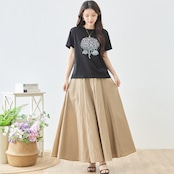 TRUBE アジサイラインストーンデコTシャツ【M~L】ブラック