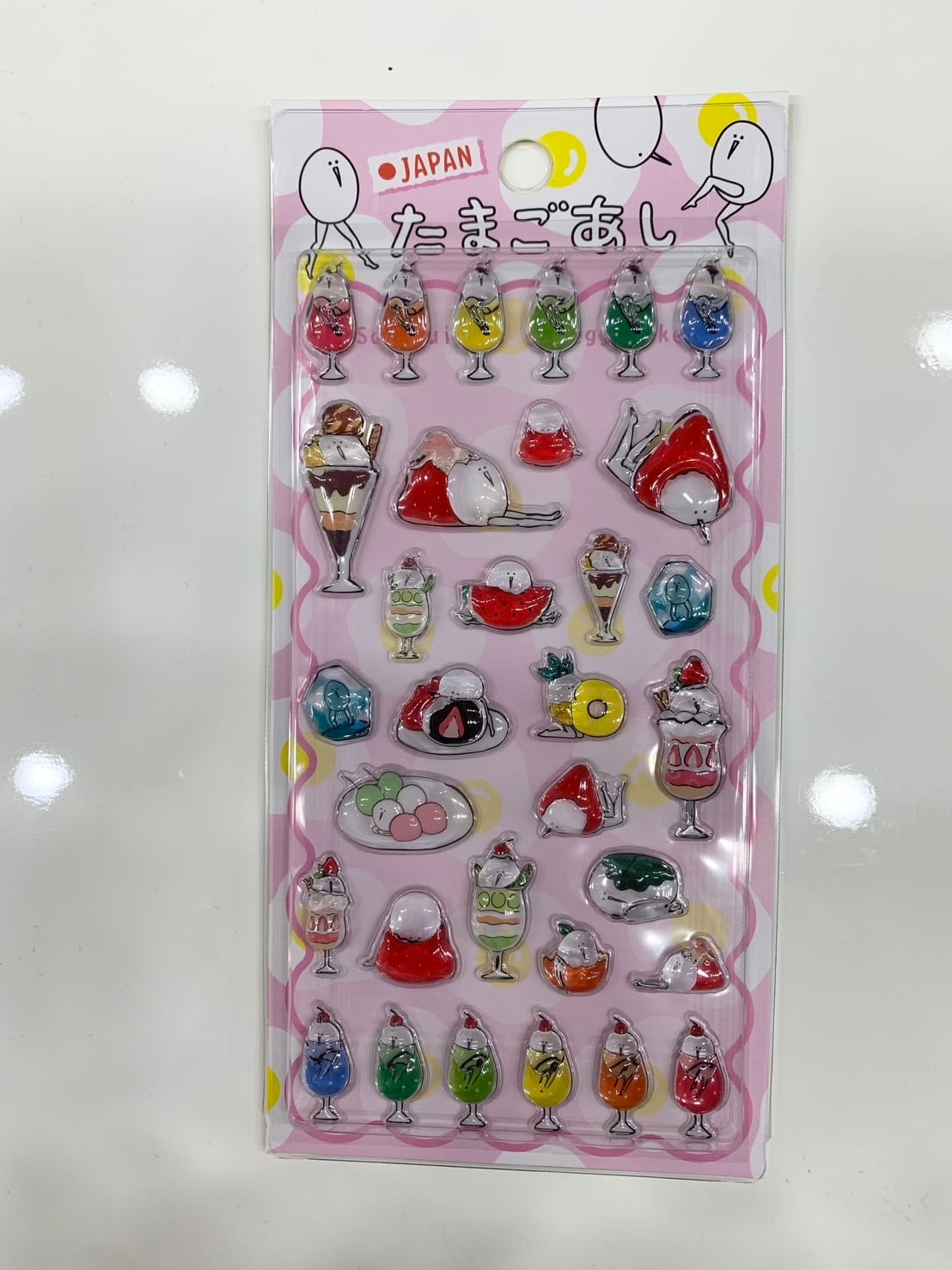 再販】たまごあしぷっくりシール ボンボンドロップシール ぼんぼん