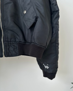 -Harley Davidson- Vintage 00s M MA-1 Jacket
