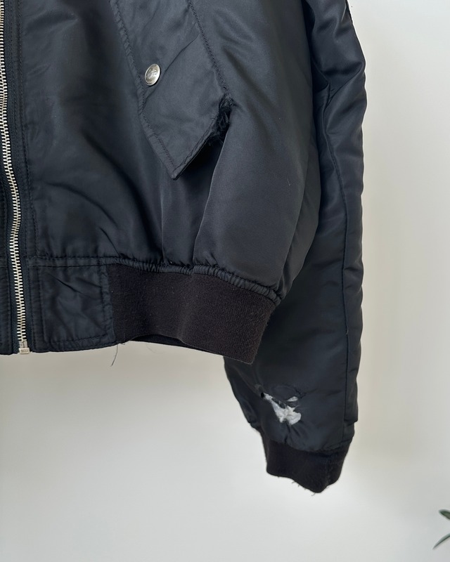 -Harley Davidson- Vintage 00s M MA-1 Jacket