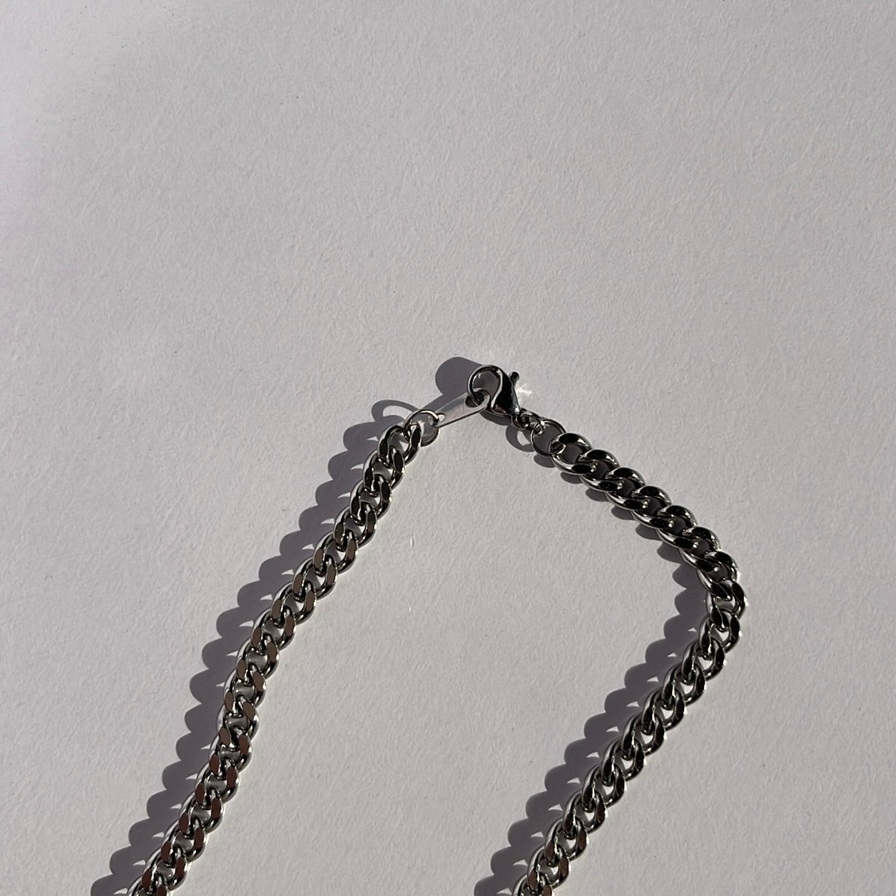 大粒パール チェーンネックレス［SSN043］