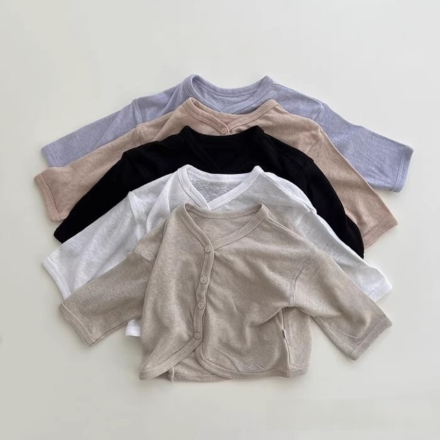 【BABY&KID】夏新作　無地カーディガン