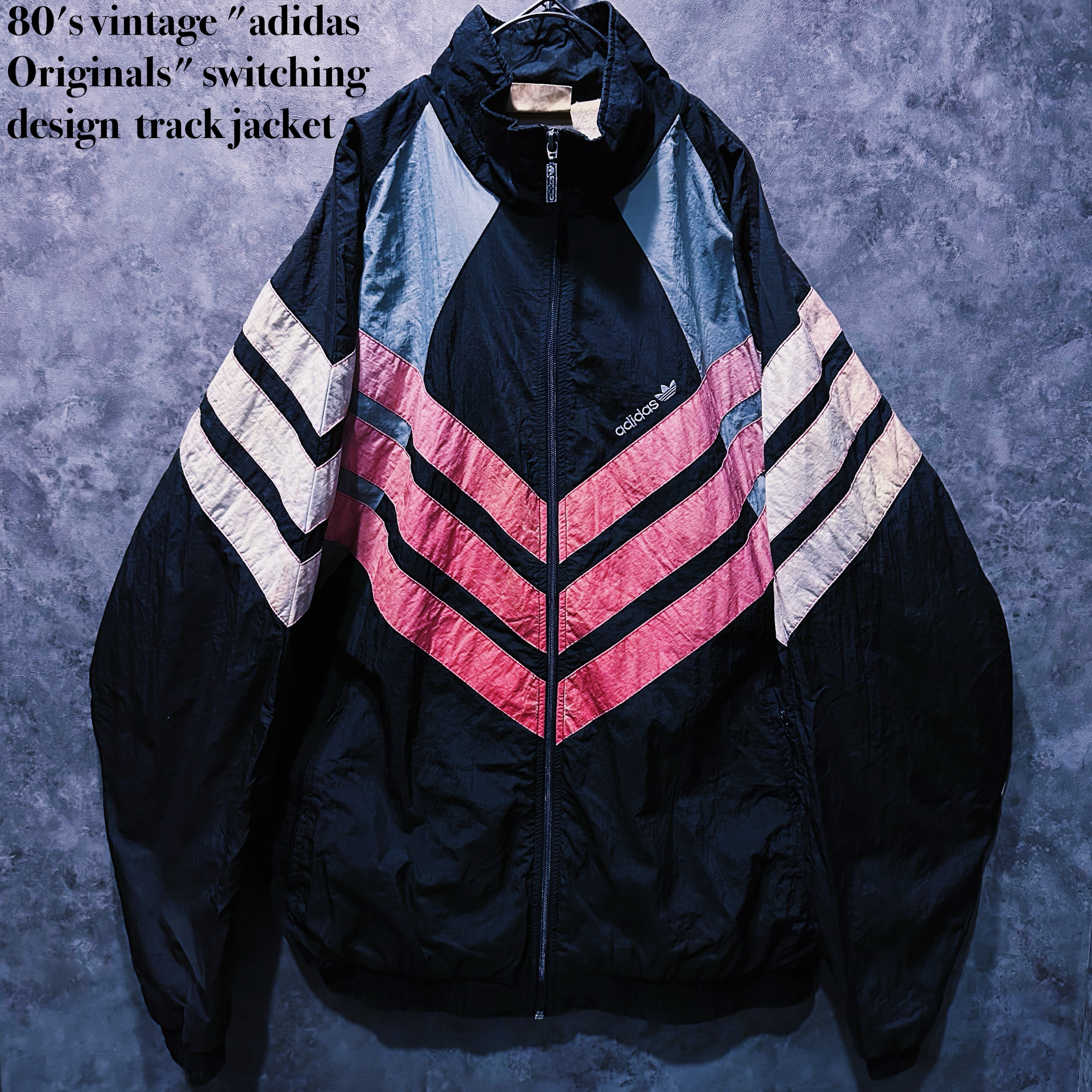 【doppio】80's vintage "adidas Originals" switching design track jacket