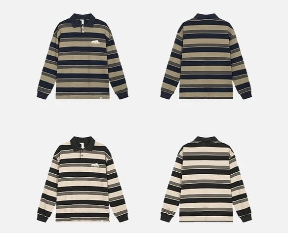 90's マルチストライプ ラガーシャツ マルチボーダーラガーシャツ / Multi-Border Rugby Shirt | INOCENCE