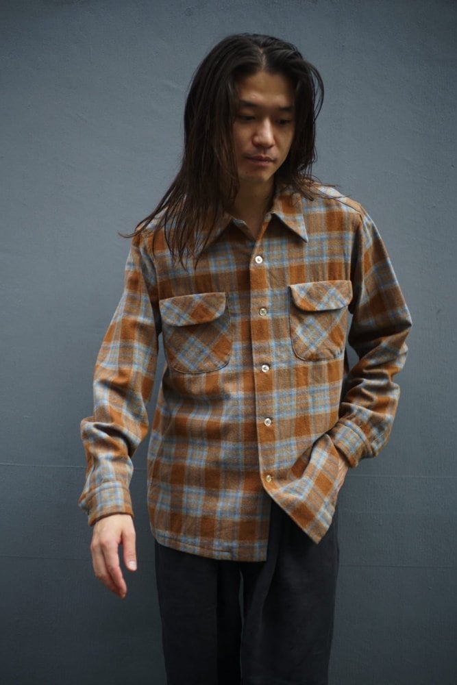 PENDLETON Vintage open collar wool shirt [1970s-] Vintage Wool