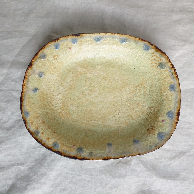 熊本天草：陶房スイさん　８角プレート（大）