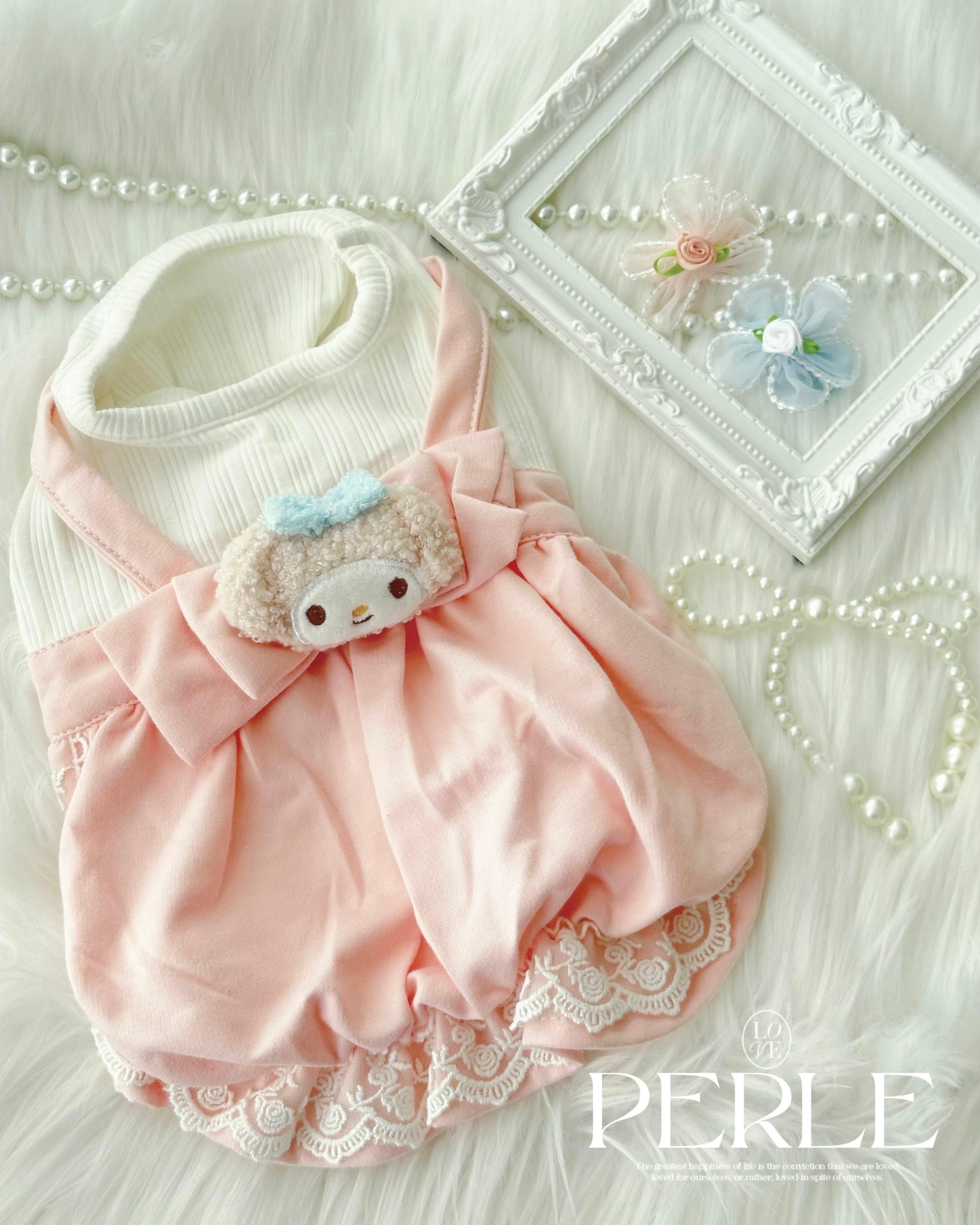 Pink balloon pet dress