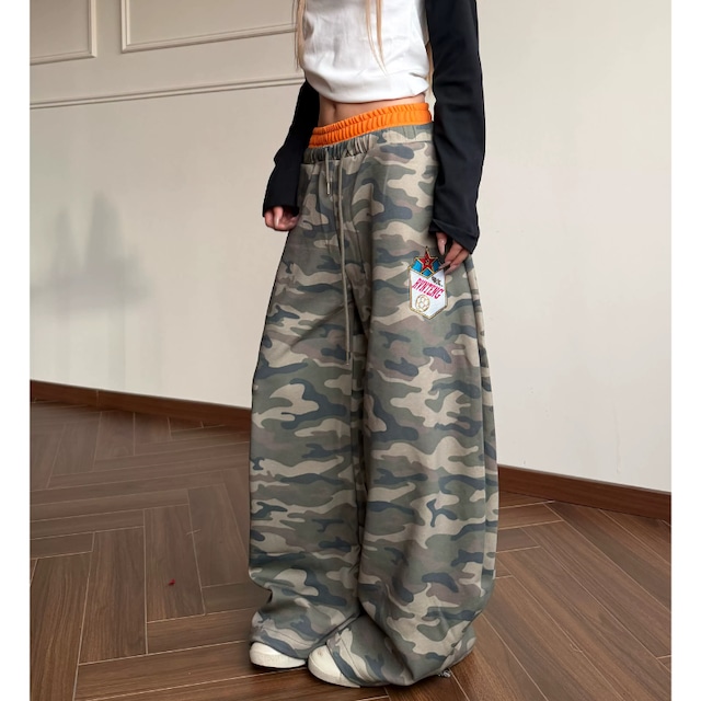 orange-point camouflage pants　オレンジポイント迷彩パンツ　J2119
