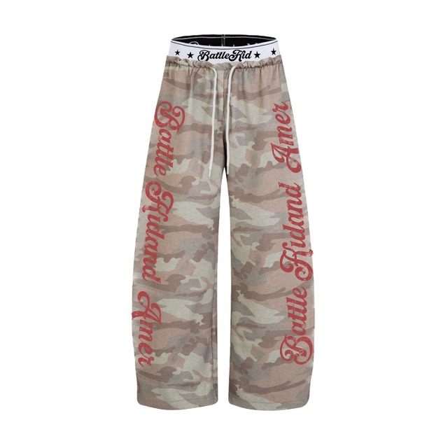 double-waist logo pants　ダブルウエストロゴパンツ　J2095