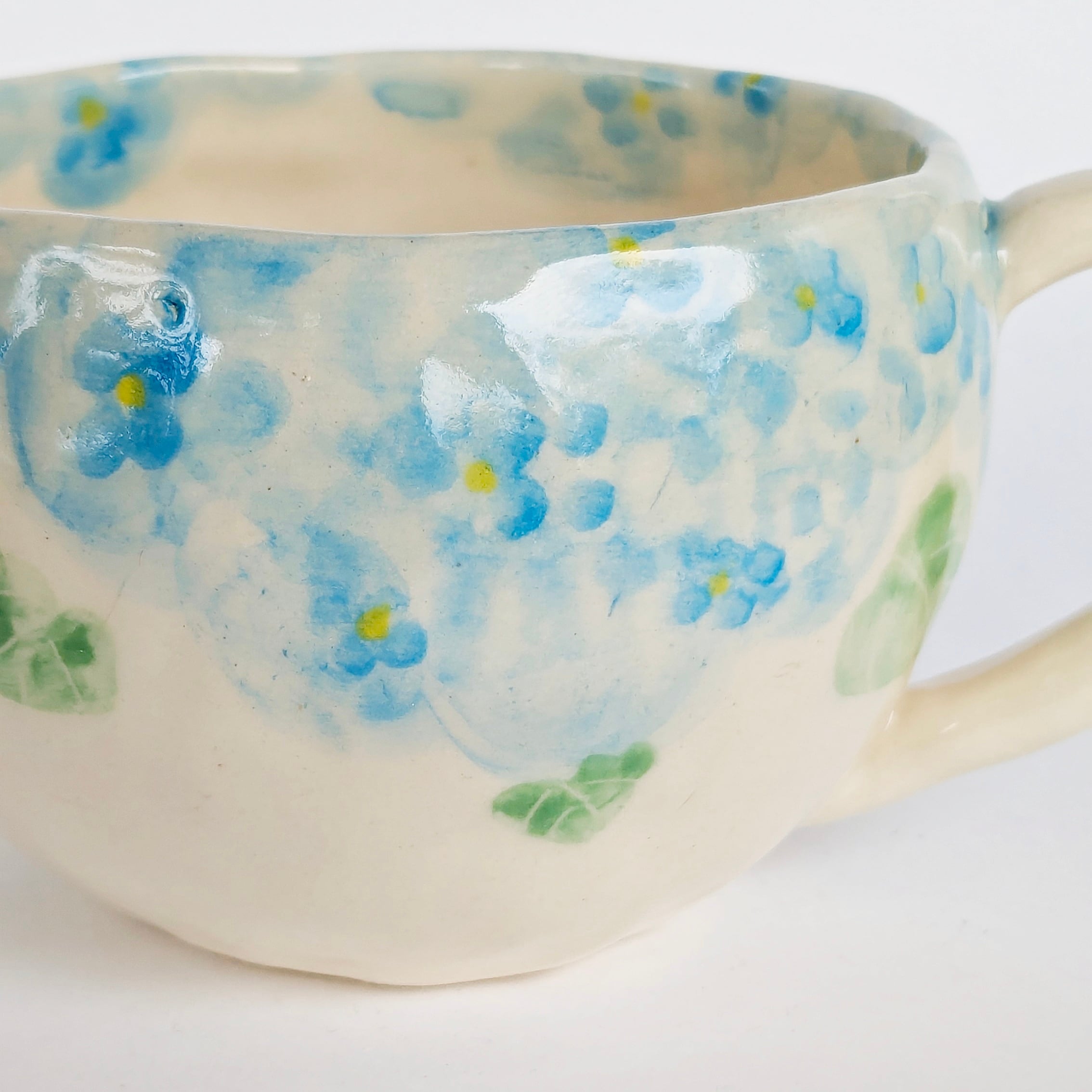 コーヒーカップ 紫陽花 手びねり | しののめラボ