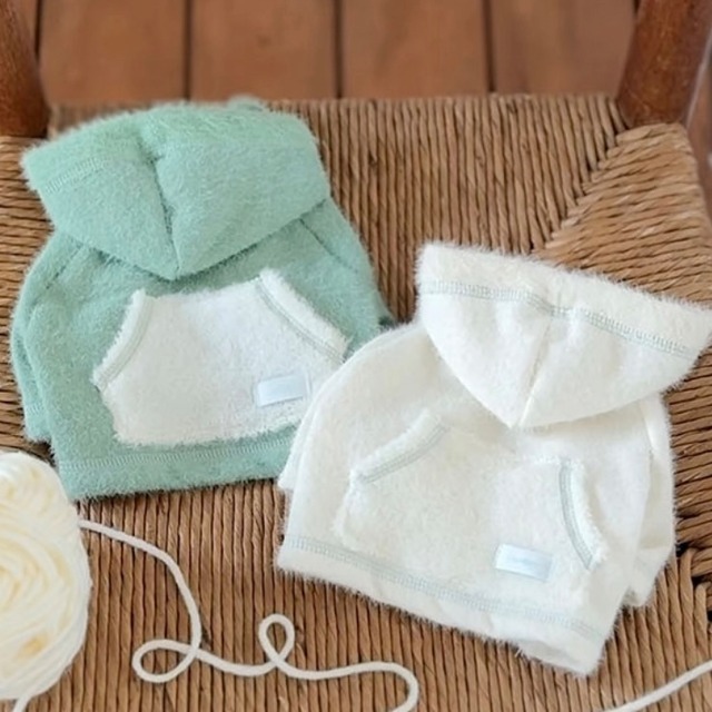 【予約】Snow Flower Warm Hoodie -25AWver.- 〈2color〉/TODLEY　韓国犬服