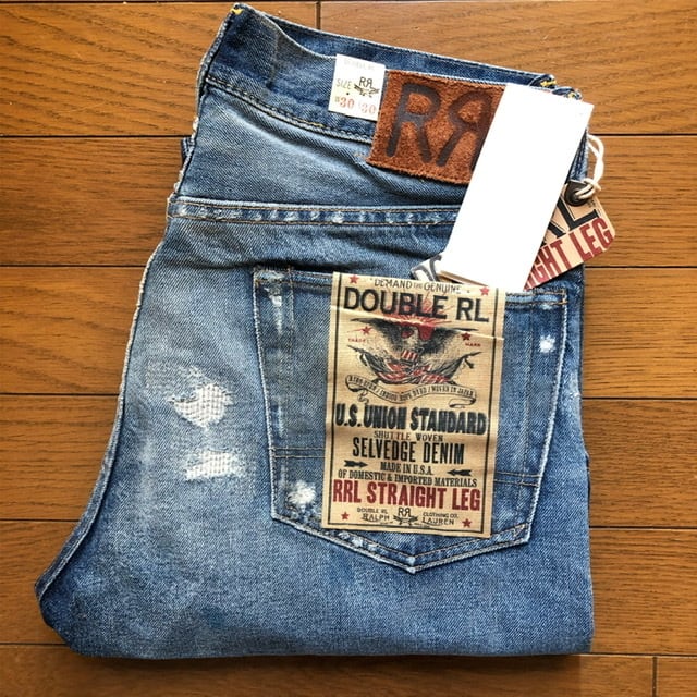 NOS(新古品) アメリカ製 RRL ストレート ビンテージ加工 セルビッジデニム 30インチ | Room Style Store powered  by BASE