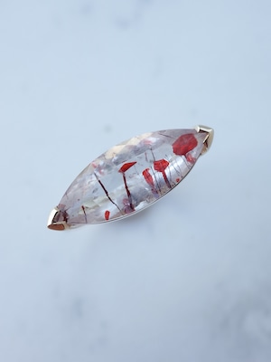 Lepidocrocite in Quartz Ring