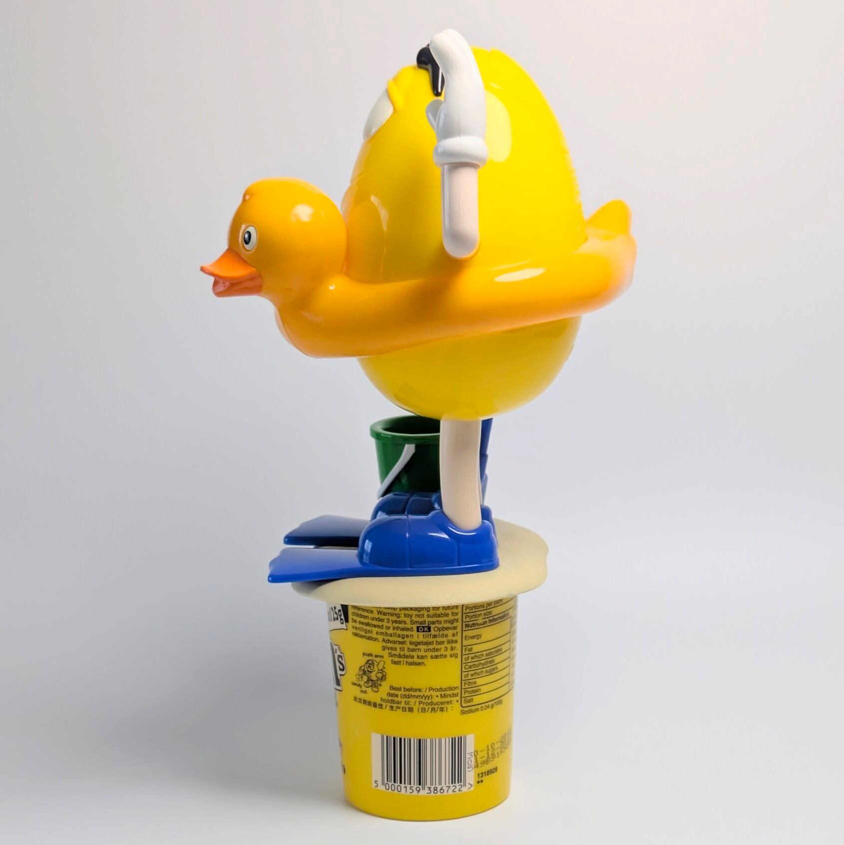 ☆ VINTAGE ☆【 m&m's ( エムアンドエムズ ) 】Summer Beach / サマービーチ / アヒル浮き輪 / ディスペンサー コレクション / イエロー 〚アメリカン雑貨 アメトイ〛