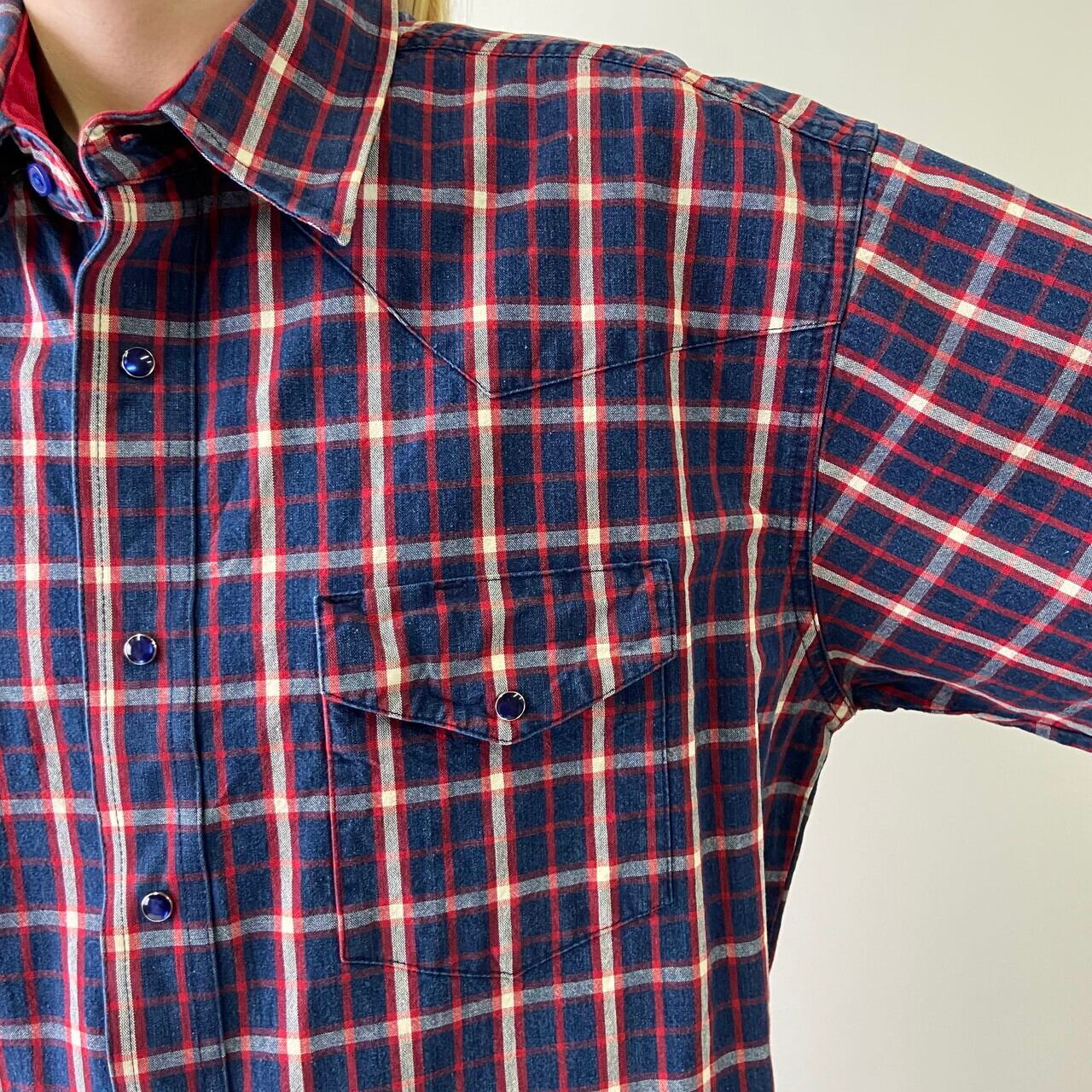 最大58%OFFクーポン 古着 ラングラー 長袖 シャツ アームライン