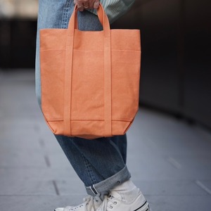 AMIACALVA(アミアカルヴァ) WASHED CANVAS 4POCKETS TOTE(TS) ORANGE