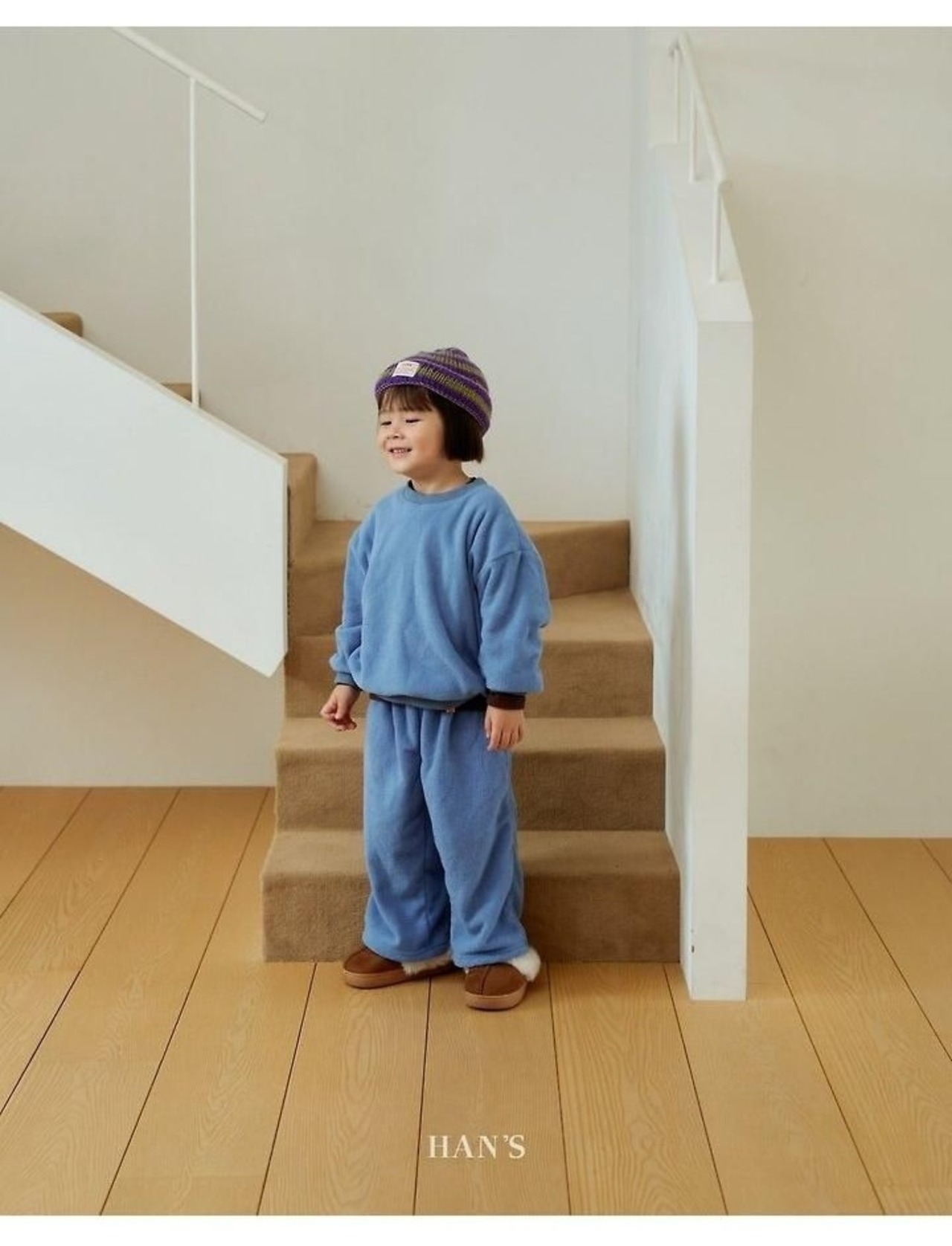 ハンス / Hans / テリーフリースパンツ / 韓国子供服 / キッズ / 26winter〖取寄〗*XXS~JS*