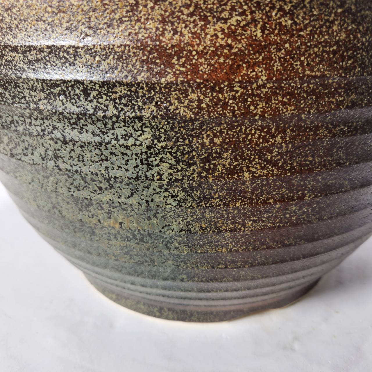 コゲ千段水鉢 13号 ／睡蓮鉢（信楽焼き・陶器・水鉢・めだか鉢・メダカ