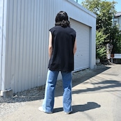 SILENCE(サイレンス) Polo S/S Shirts、デニムスタイル