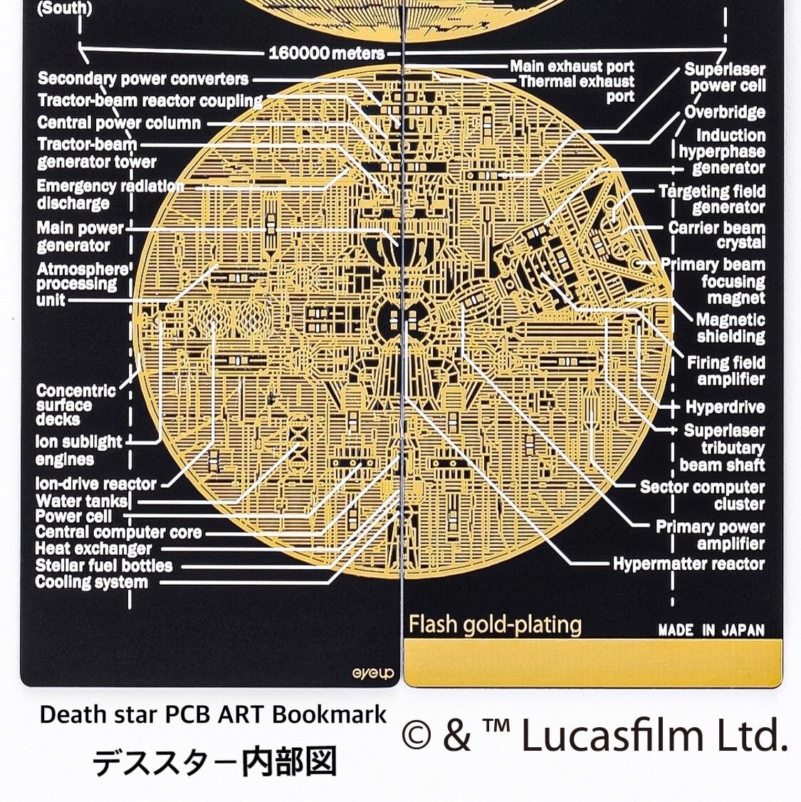 DEATH STAR 基板アート 栞 | PCB ART moeco
