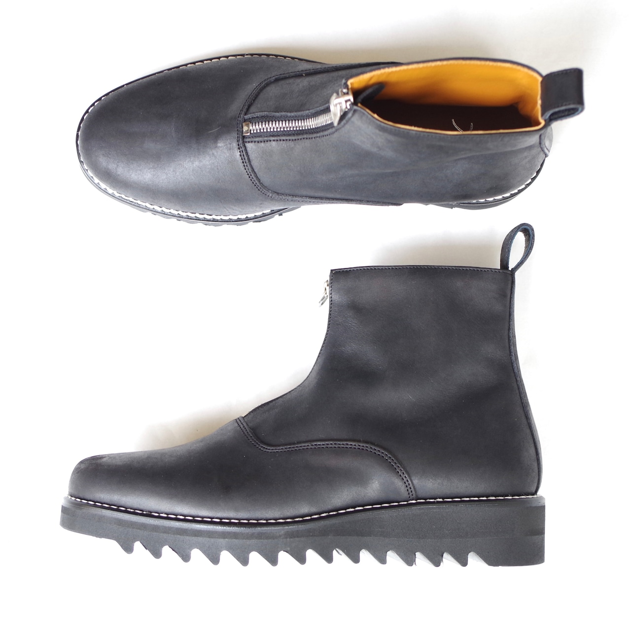 Tomo&Co  "Pull tab zip boots" TMTK-S-0039