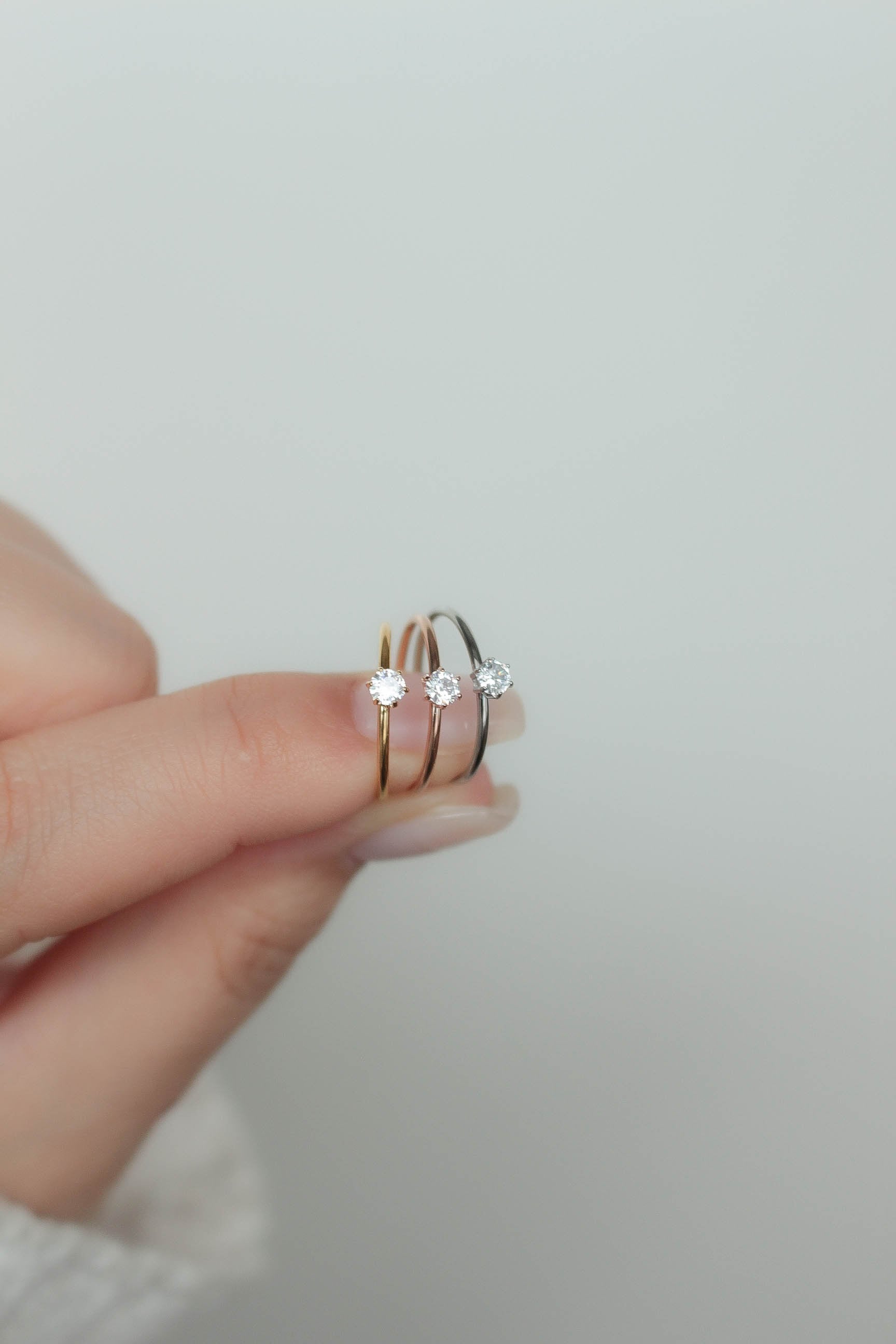 One Carat Pinky Ring | ebine(エビネ)|金属アレルギー対応アクセサリー