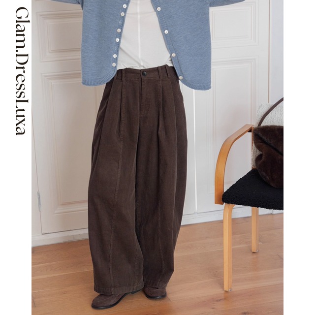 コーデュロイ Relax Wide Pants/4color_P429