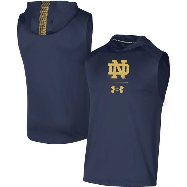 UA ノートルダム FIGHTING IRISH アメフト タンクトップパーカー フーディー