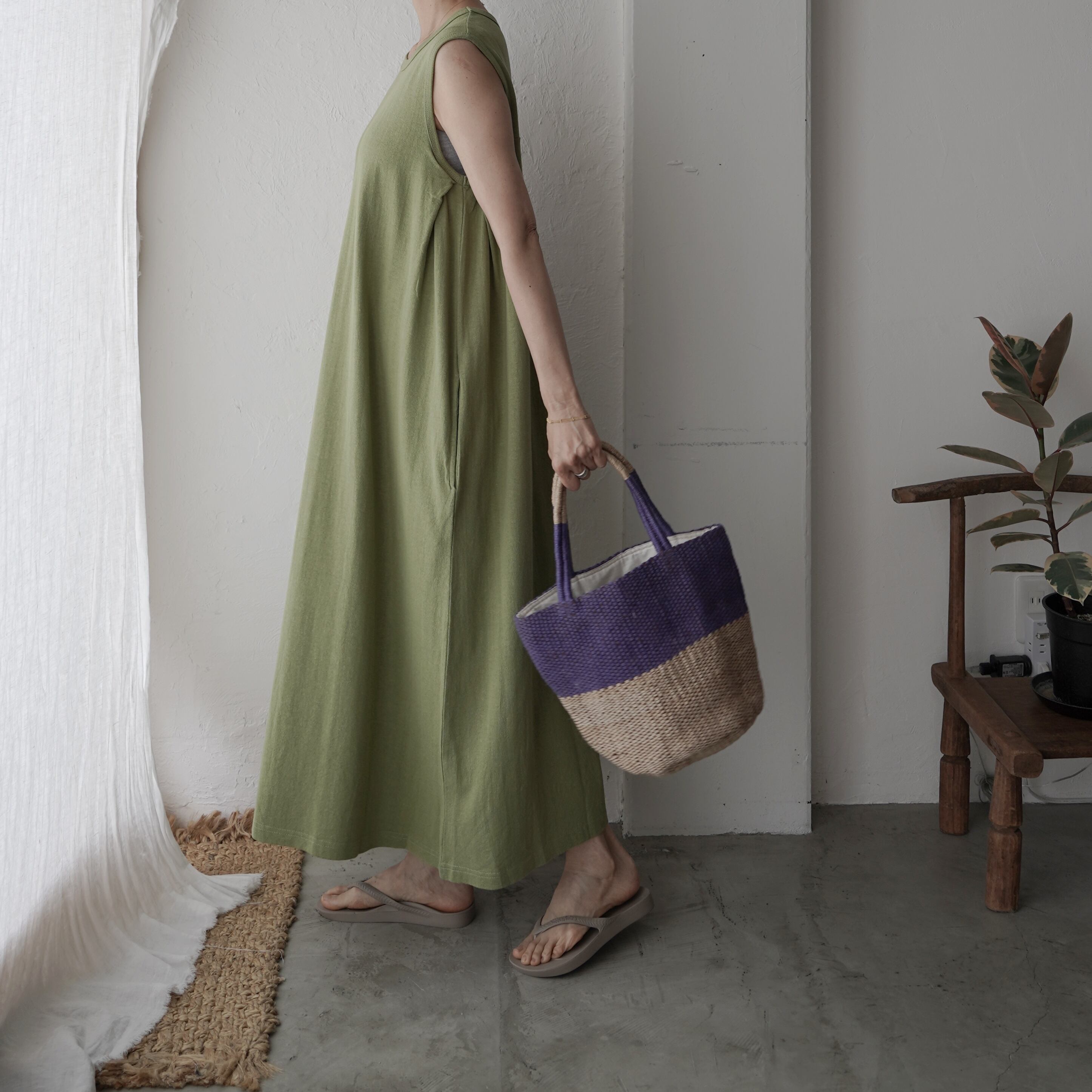 ノースリーブボリュームフレアワンピース／A HOPE HEMP | Sweet Things