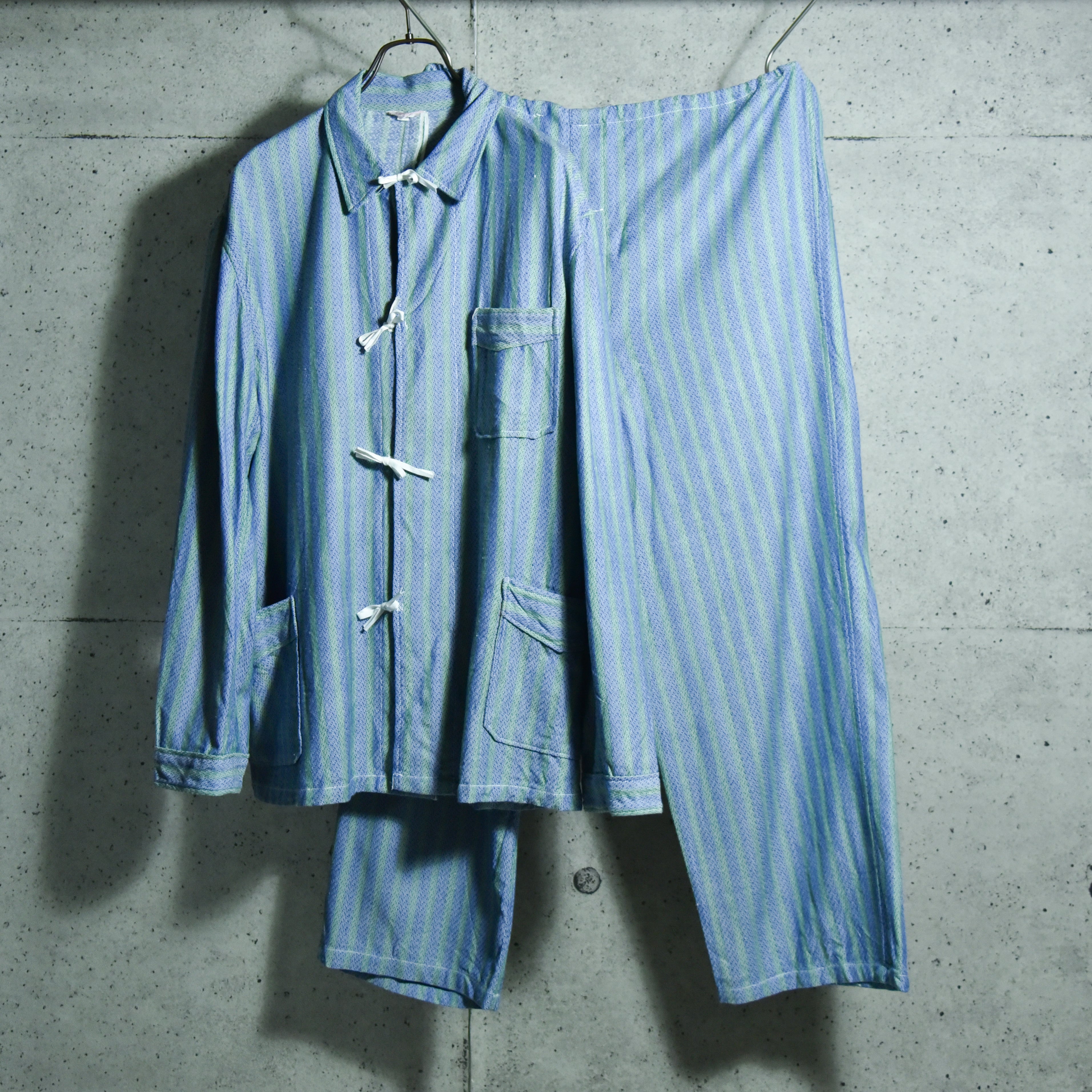 DEAD STOCK】Bulgarian Army Stripe Sleeping Shirts Setup ブルガリア