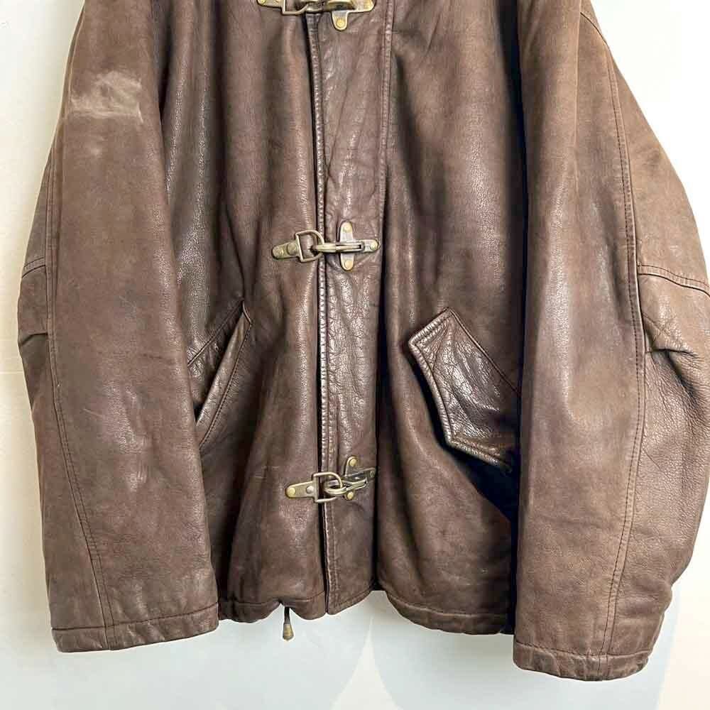 conbipel] Vintage Leather Jacket [1990s-] Vintage Fireman Hook