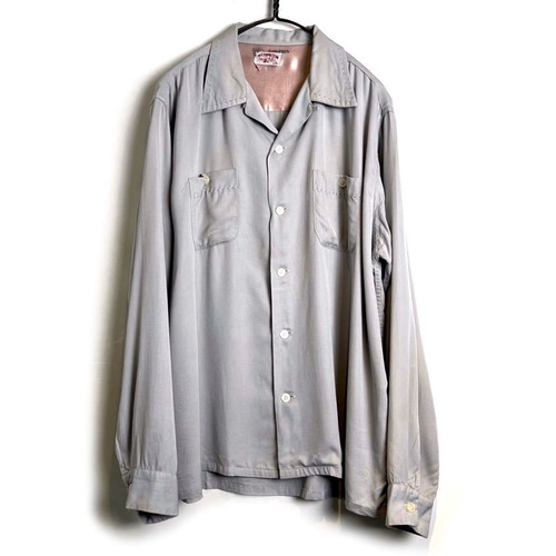 [WASHINGTON DEE CEE] Vintage Loop Collar Rayon Shirt [1950s-] Vintage Loop Collar Rayon Shirt