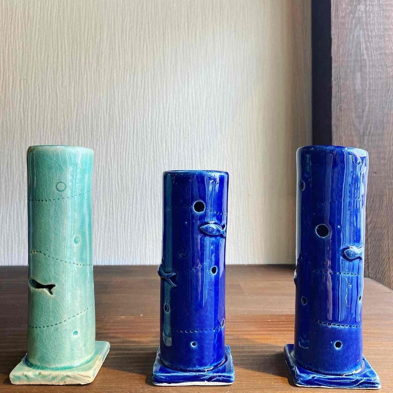 魚のお香入れ_青A | 神戸香屋