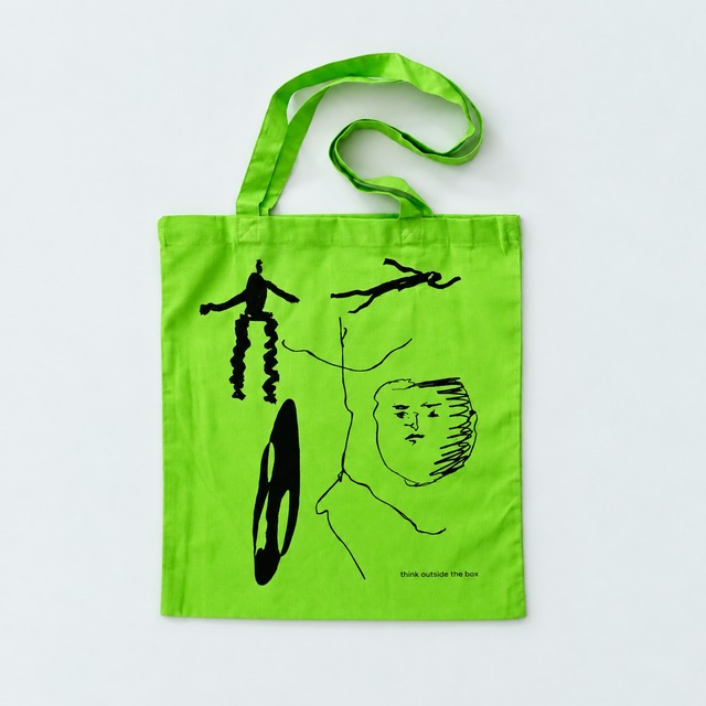 published by collé "THINK OUTSIDE THE BOX TOTE BAG" 山口崇多