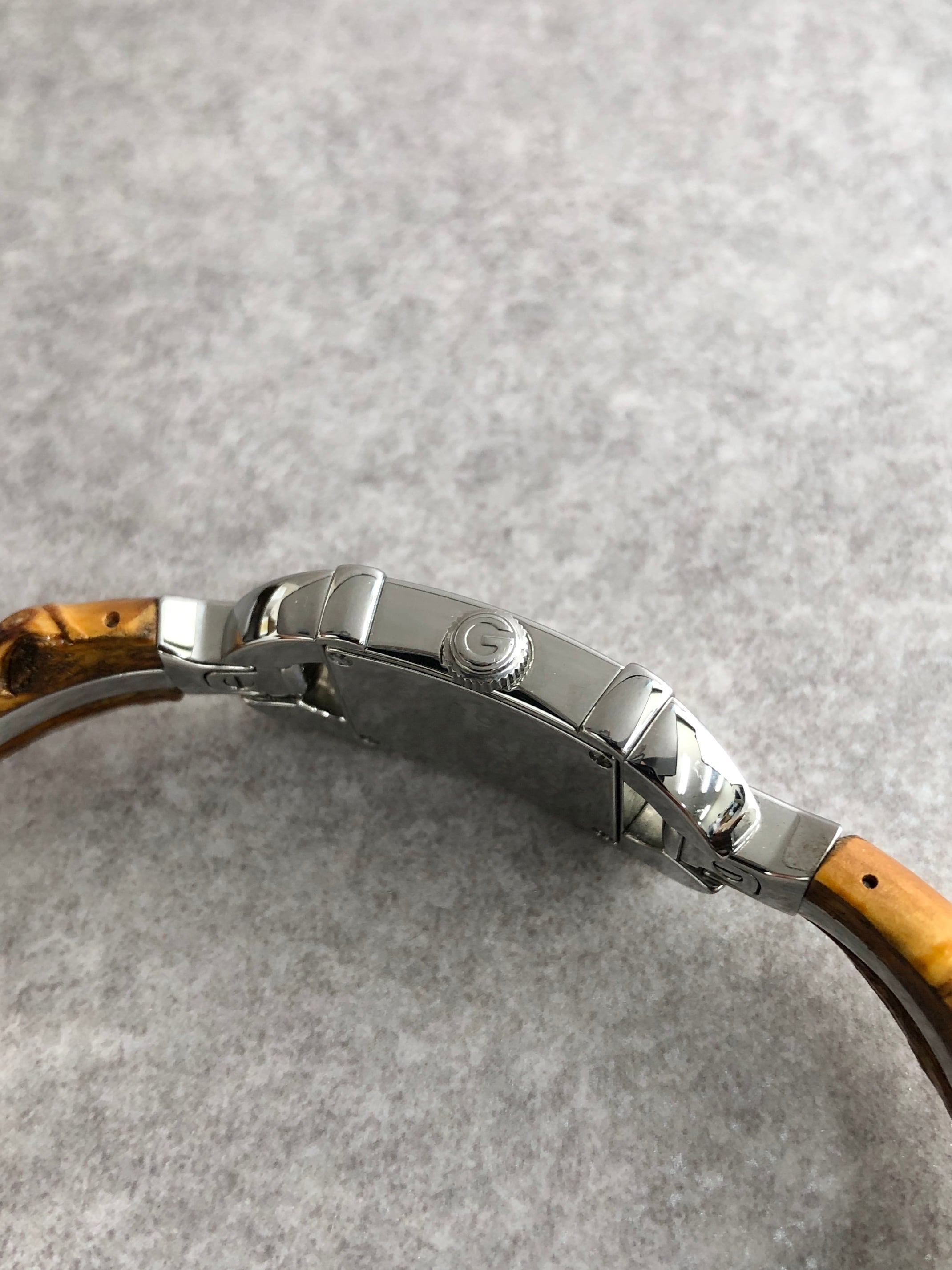 GUCCI グッチ 腕時計 シルバー バンブー ステンレススチール