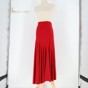 フラメンコ 衣装 ファルダ スカート 赤 無地 薄い 軽い ストレッチ 伸縮 レッスン 練習着 発表会 パーティ ペチコート レッド系 フラメンコスカート ダンス衣装 レディース 発表会用 ステージ衣装 おしゃれ 軽量 衣装用 スカート 伸縮性 練習用 フェスティバル