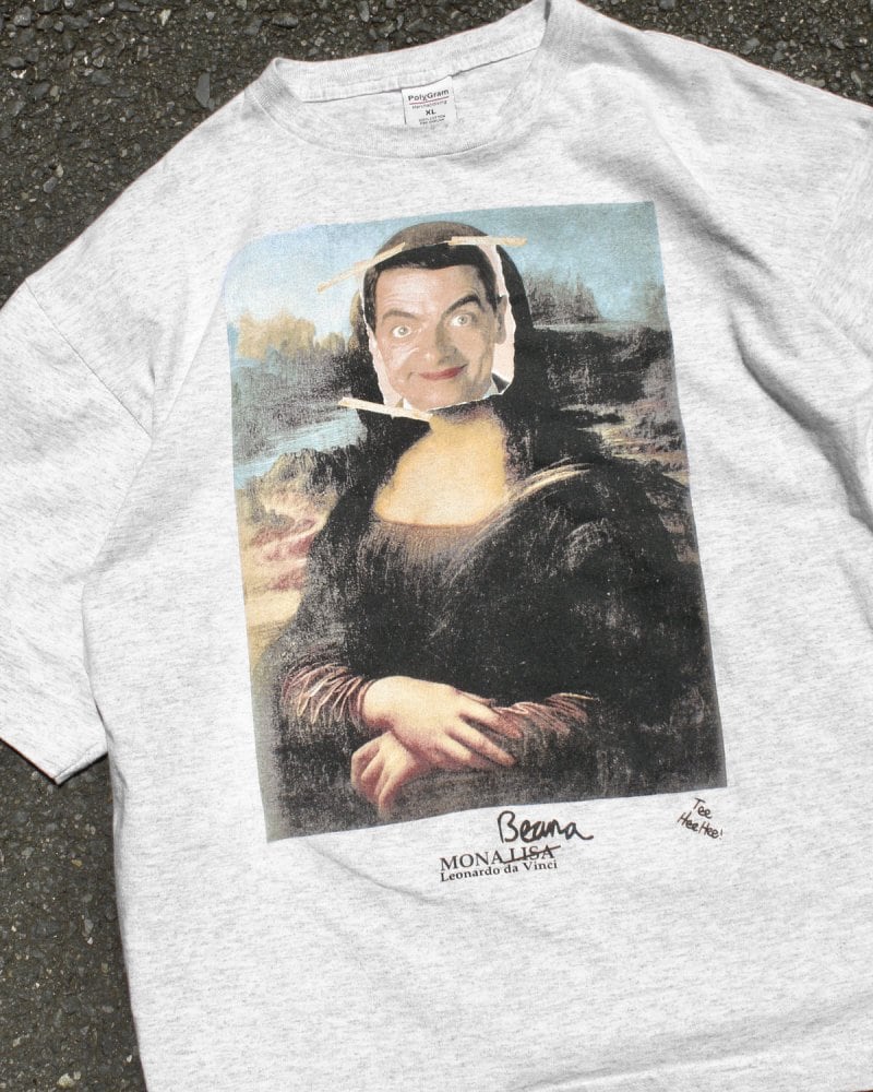 Mr. Bean Vintage Mona Lisa Parody T-shirt [Mr. Bean] [Late 1990s