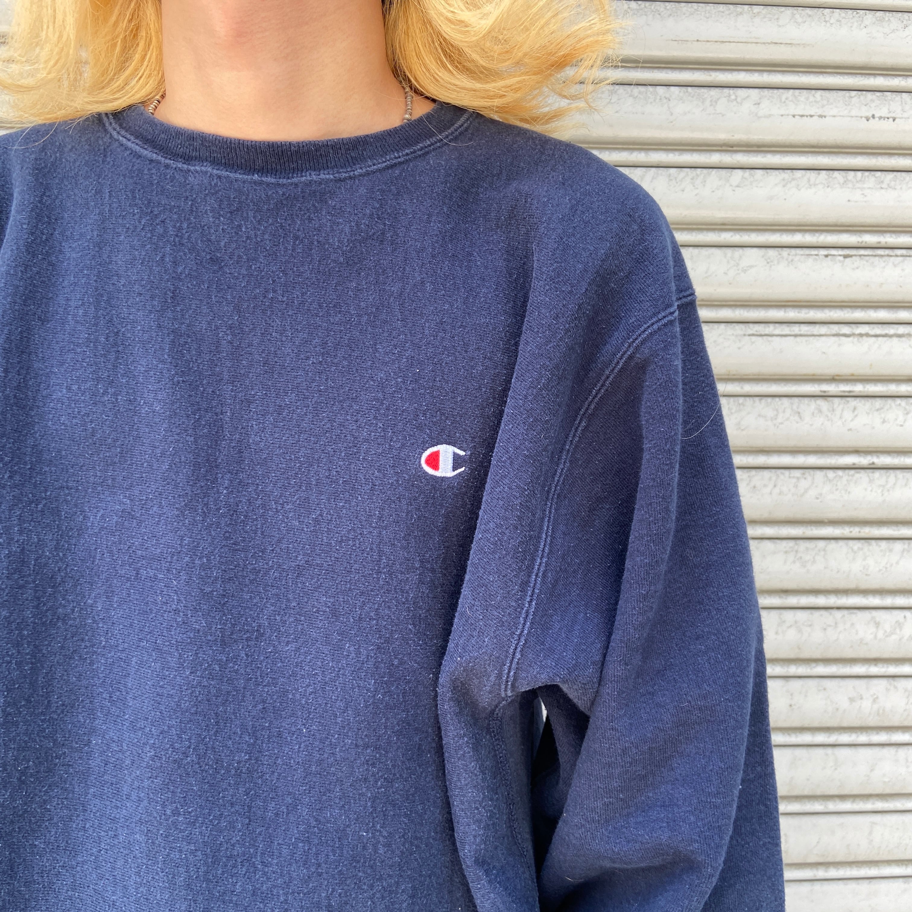 90s USA製 Champion リバースウィーブスウェット ネイビー XXL | 古着 