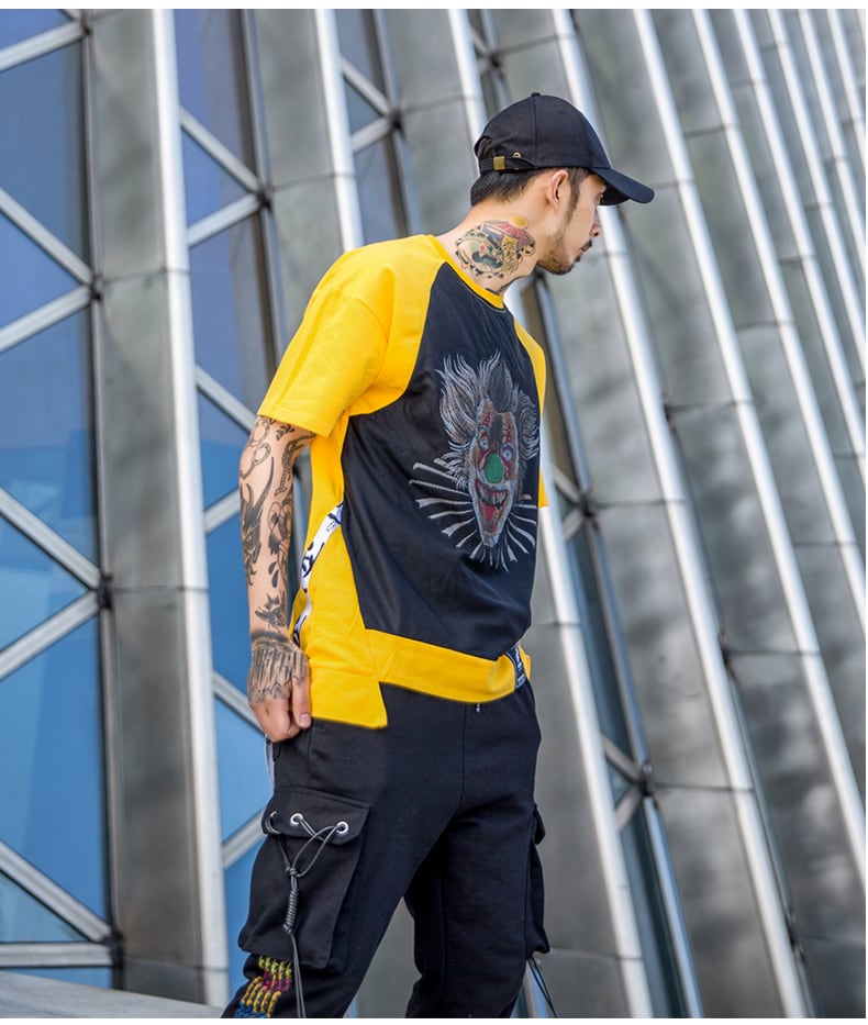 全2色 Tシャツ カットソー プリント カジュアル ストリート 