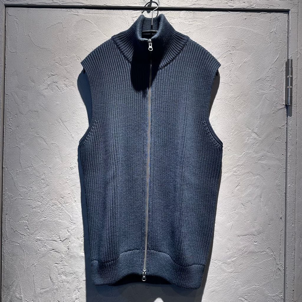 UJOH ウジョー 20AW Big Pocket W Belted Vest ベスト チェック柄