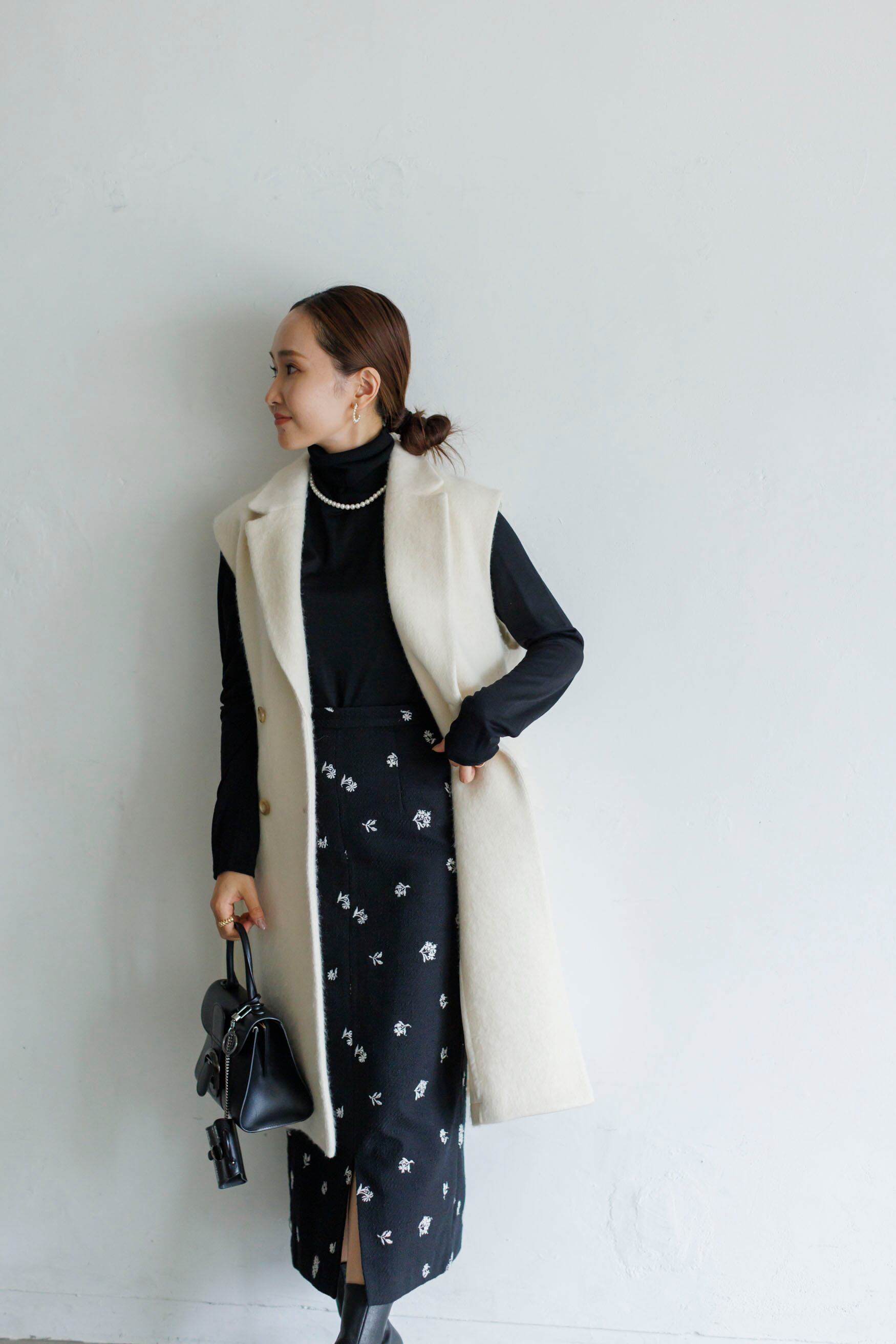 再販】12/8(fri)21:00-Original embroidery tweed skirt | Bluelea
