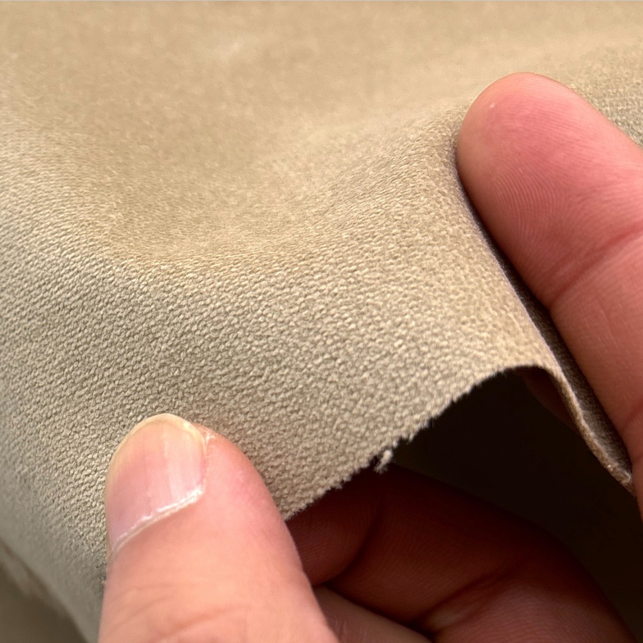 ★NO234◆2m◆綿100%スエード生地◆ベージュ系