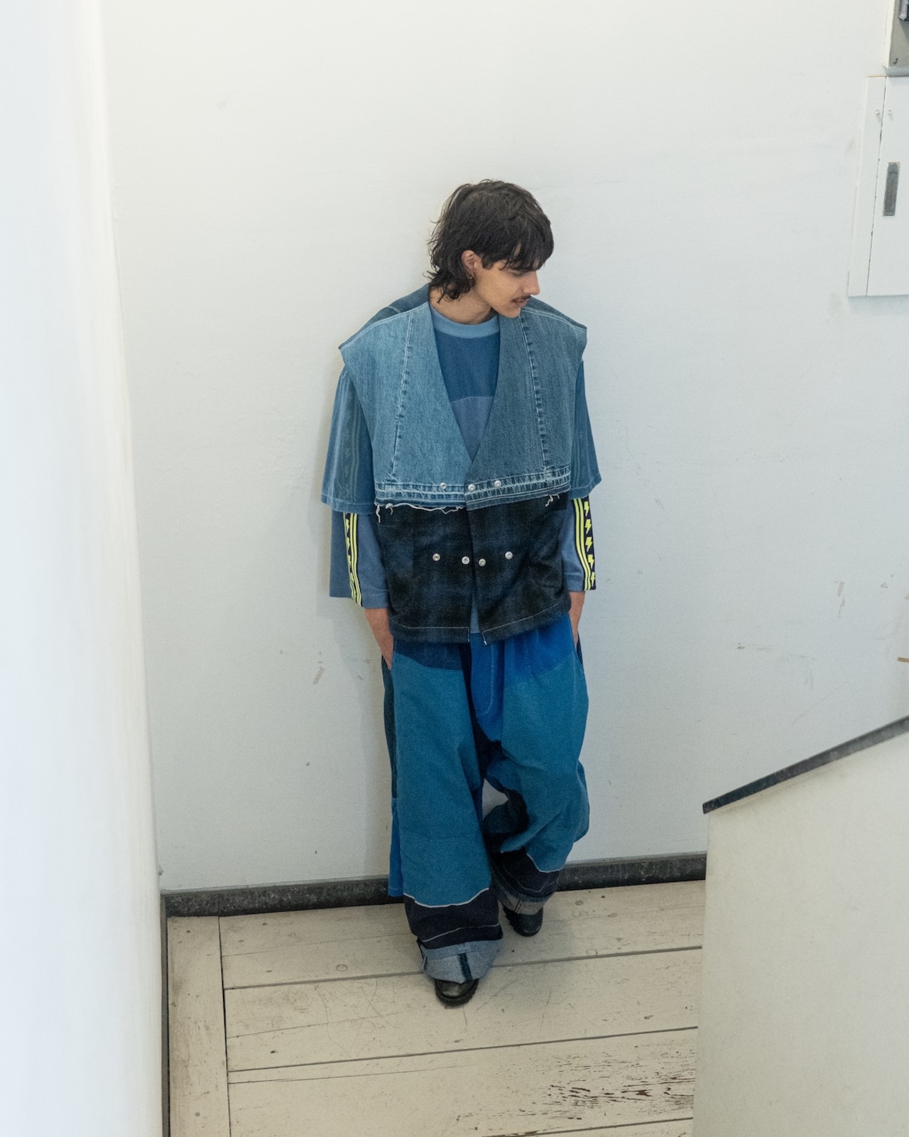 MK27A-V-01  CLOAK-VEST  #BLU  TYPE２