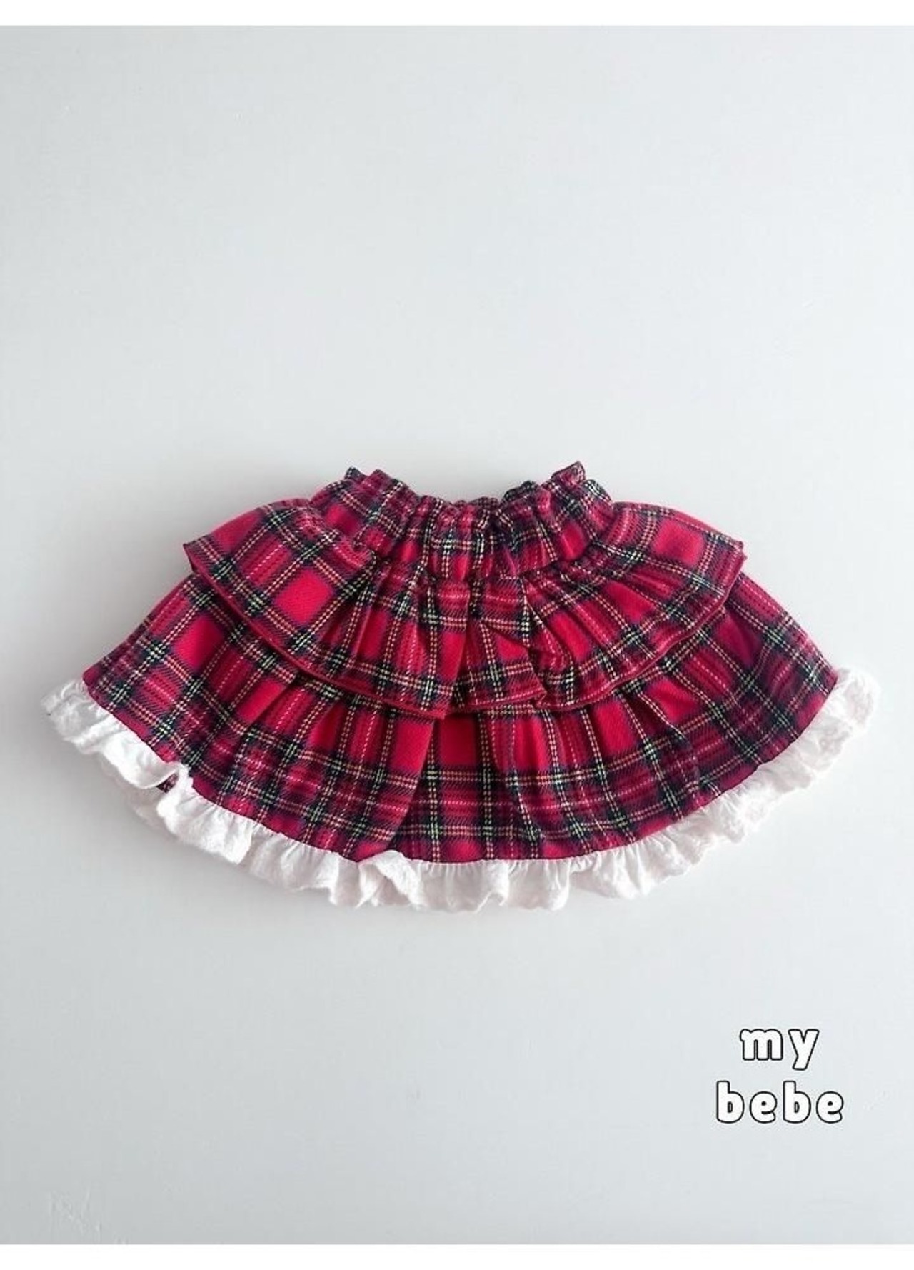 韓国子供服 / 26winter / my bebe / チェックカンカンスカート / キッズ / 冬服 *XS~XL*