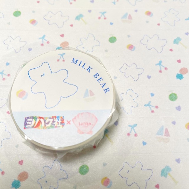 MILK BEAR★ヨハク社×hopea オリジナルマスキングテープ