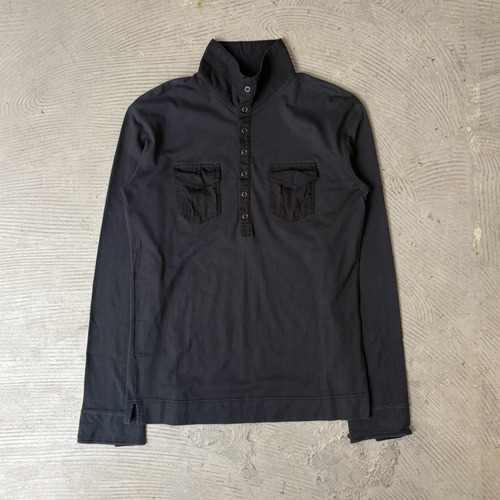 Cotton high neck jumper